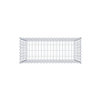 Gabião 100 cm x 90 cm x 40 cm (C x A x P), malhagem 5 cm x 10 cm, espiral