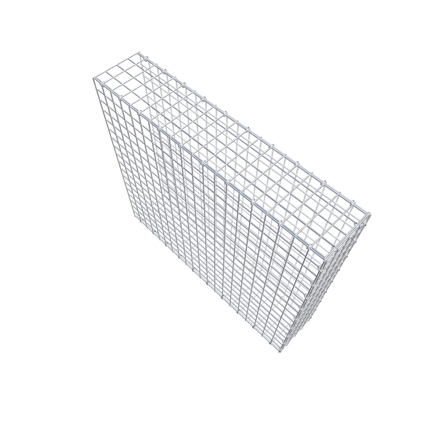 Gavión complementario de tipo 2 100 cm x 90 cm x 20 cm (L x A x P), malla 5 cm x 5 cm, anillo en C
