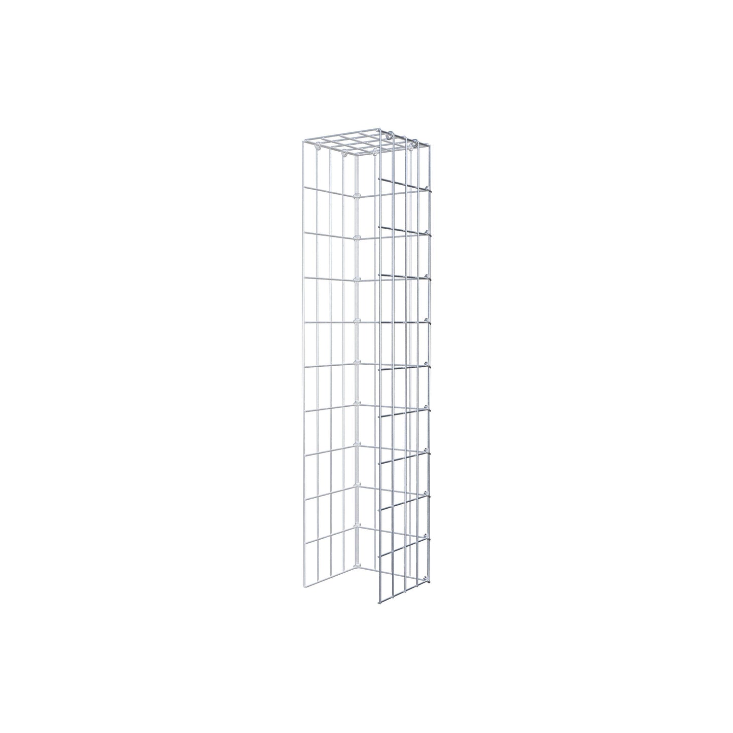 Gabbione aggiuntivo tipo 4 100 cm x 20 cm x 20 cm (L x H x P), maglia 5 cm x 10 cm, anello a C