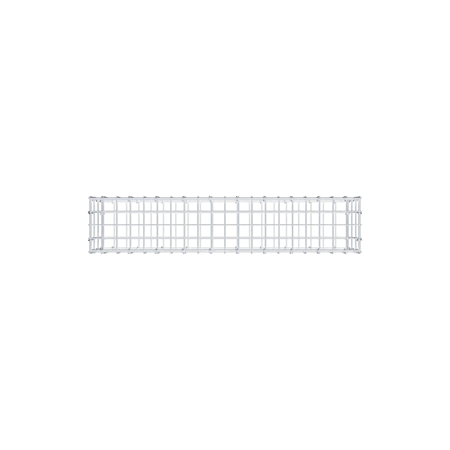 Gabião 100 cm x 30 cm x 20 cm (C x A x P), malhagem 5 cm x 10 cm, anel C