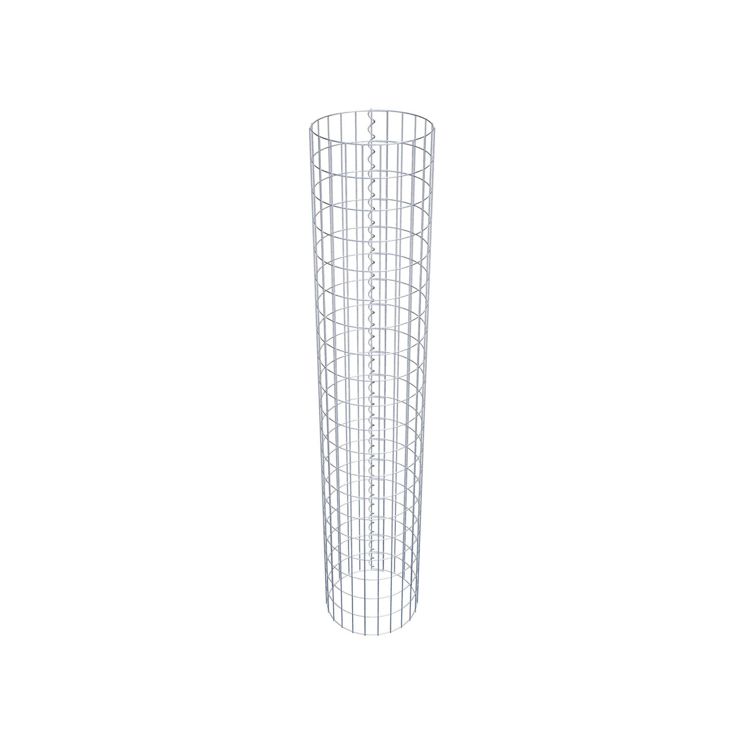 Coluna de gabião redonda 37 cm de diâmetro, 200 cm de altura, malhagem 5 cm x 10 cm