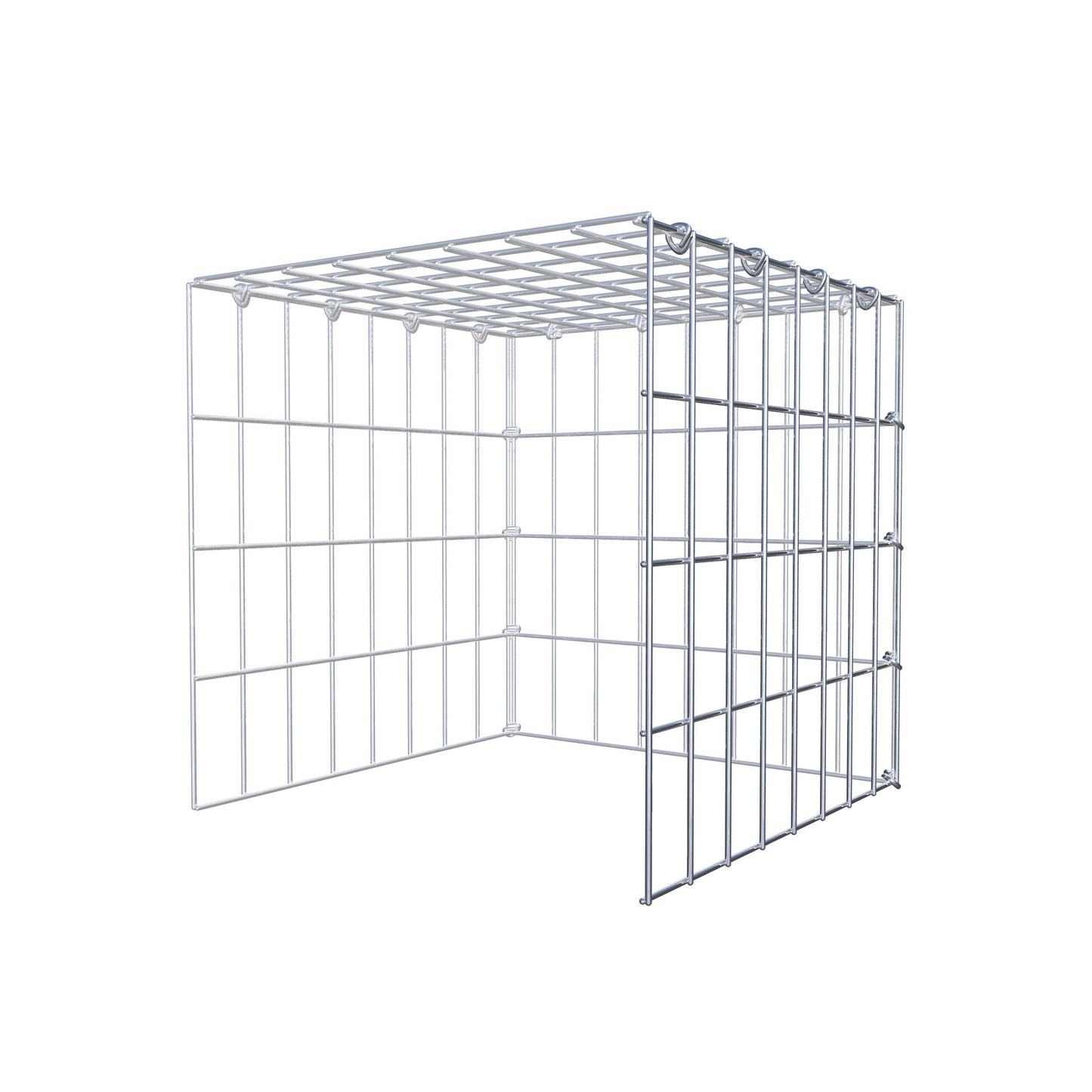Gabião Tipo 4 40 cm x 40 cm x 40 cm (C x A x P), malhagem 5 cm x 10 cm, anel C