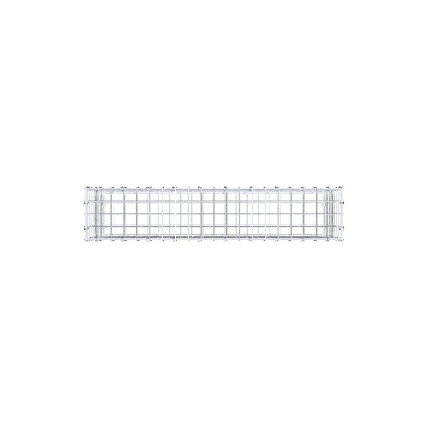 Gabion 100 cm x 50 cm x 20 cm (L x H x D), mesh size 5 x 5 cm, spiral ring