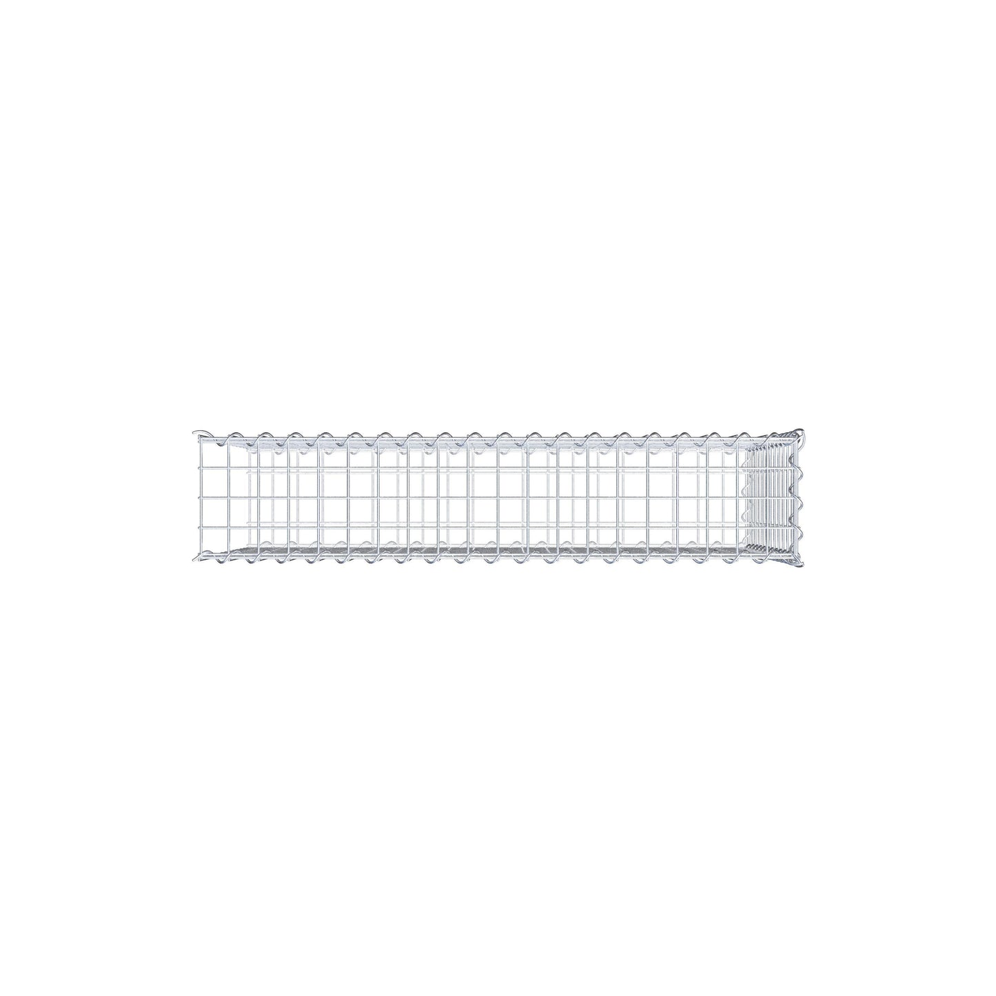 Grown-on gabion type 2 100 cm x 60 cm x 20 cm (L x H x D), mesh size 5 cm x 5 cm, spiral