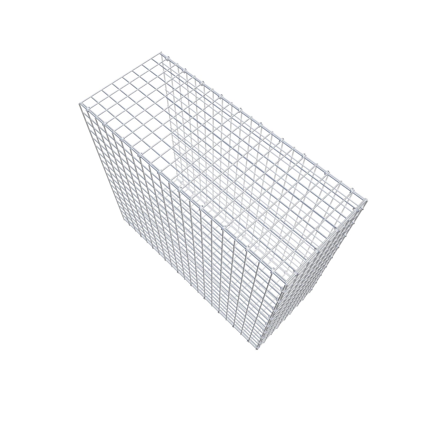 Gavión complementario de tipo 2 100 cm x 90 cm x 40 cm (largo x alto x fondo), malla 5 cm x 5 cm, anillo en C