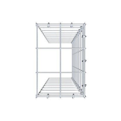 Fourche rapportée type 4 100 cm x 20 cm x 30 cm (L x H x P), maille 10 cm x 10 cm, anneau en C