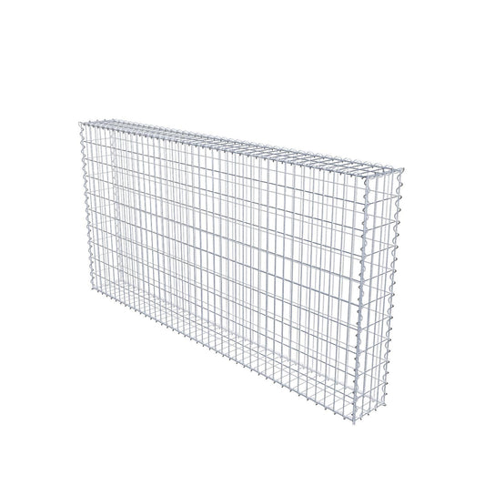 Gabião 200 cm x 100 cm x 20 cm (C x A x P), malhagem 5 cm x 10 cm, espiral