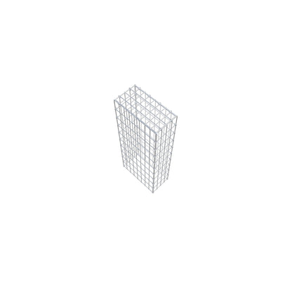 Monteret gabion type 3 100 cm x 40 cm x 20 cm (L x H x D), maskestørrelse 5 cm x 10 cm, C-ring