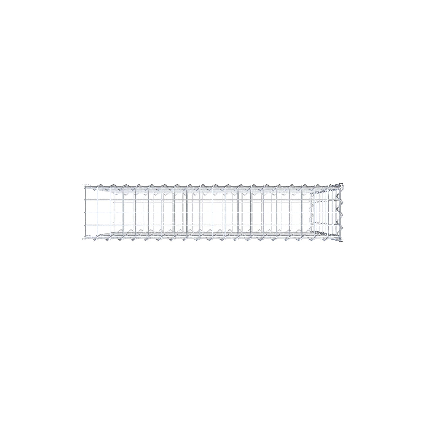 Gabião Tipo 2 100 cm x 90 cm x 20 cm (C x A x P), malhagem 5 cm x 10 cm, espiral