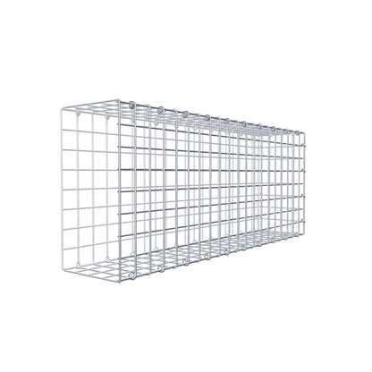 Gavión complementario de tipo 2 100 cm x 40 cm x 20 cm (largo x alto x fondo), malla 5 cm x 5 cm, anillo en C