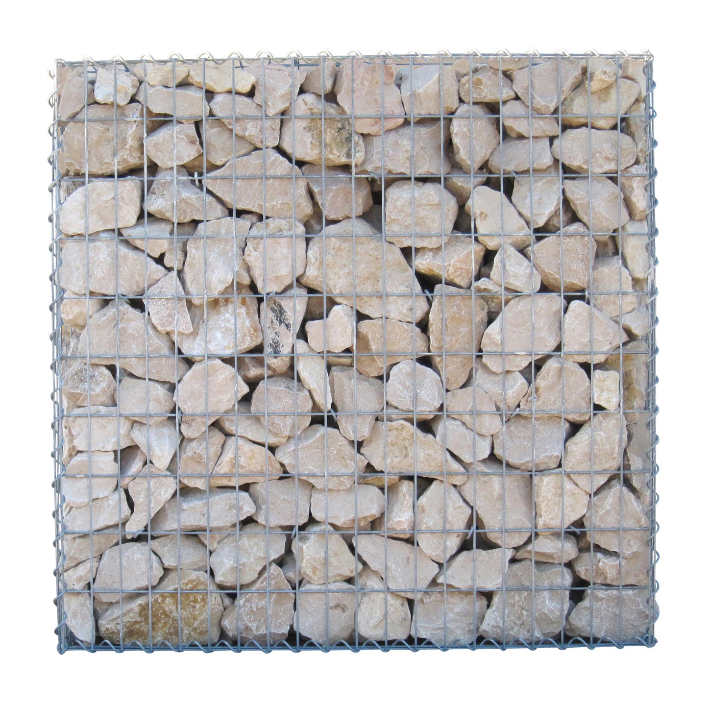 Gavión 100 cm x 100 cm x 30 cm (L x A x P), luz de malla 5 cm x 10 cm, anillo en C