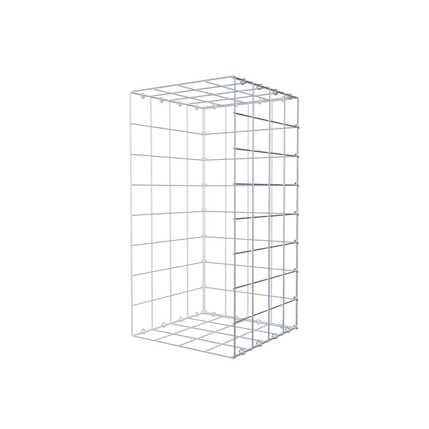 Gabião Tipo 2 80 cm x 40 cm x 40 cm (C x A x P), malhagem 10 cm x 10 cm, anel C