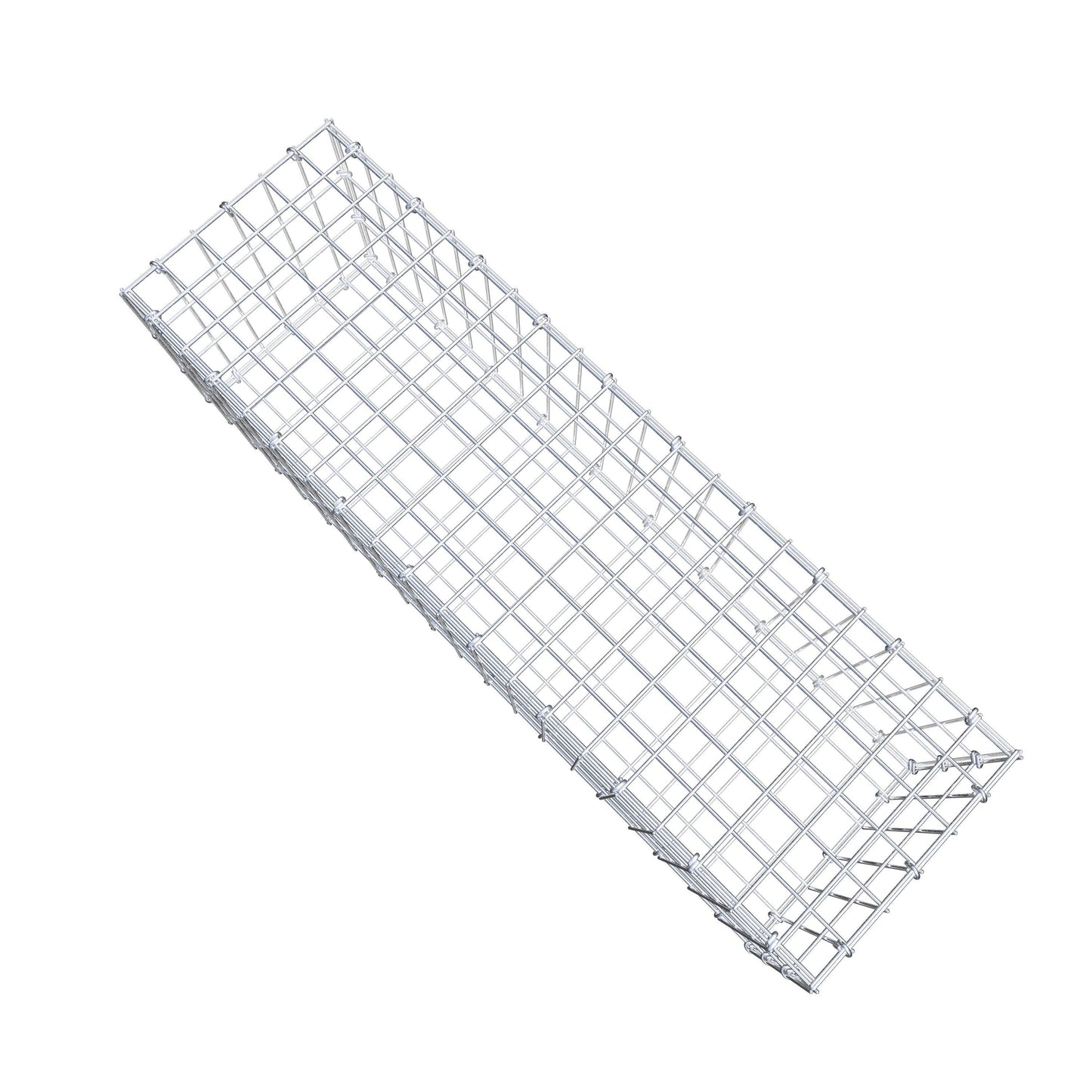 Gabion 100 cm x 30 cm x 30 cm (L x H x P), mailles 5 cm x 10 cm, anneau en C