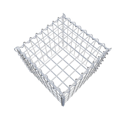 Anbaugabione Typ 3 40 cm x 40 cm x 40 cm (L x H x T), Maschenweite 5 cm x 10 cm, Spirale