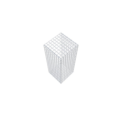 Mounted gabion type 2 100 cm x 40 cm x 40 cm (L x H x D), mesh size 5 cm x 5 cm, C-ring