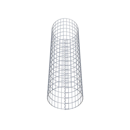 Columna de gaviones redonda 47 cm de diámetro, 160 cm de altura, malla 5 cm x 10 cm