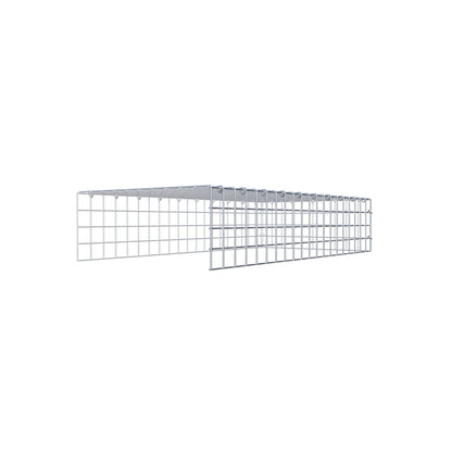 Gabião Tipo 4 100 cm x 20 cm x 50 cm (C x A x P), malhagem 5 cm x 5 cm, anel C