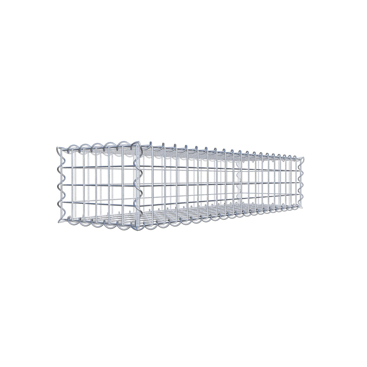 Gabion 100 cm x 20 cm x 30 cm (L x H x D), mesh size 5 cm x 5 cm, spiral