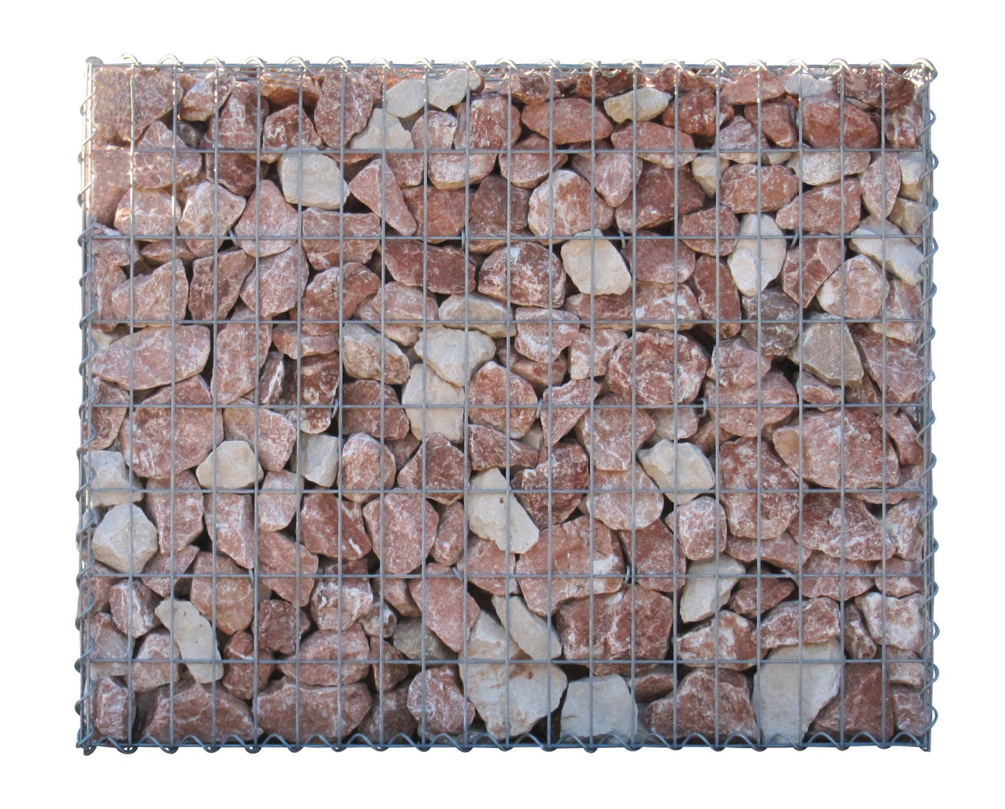 Lot de 2 gabions 100 cm x 80 cm x 30 cm (L x H x P), mailles 5 x 10 cm, spirale