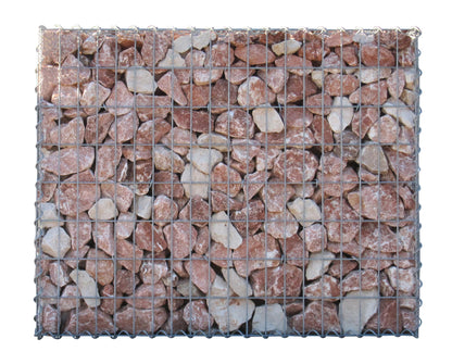 Lot de 2 gabions 100 cm x 80 cm x 30 cm (L x H x P), mailles 5 x 10 cm, spirale