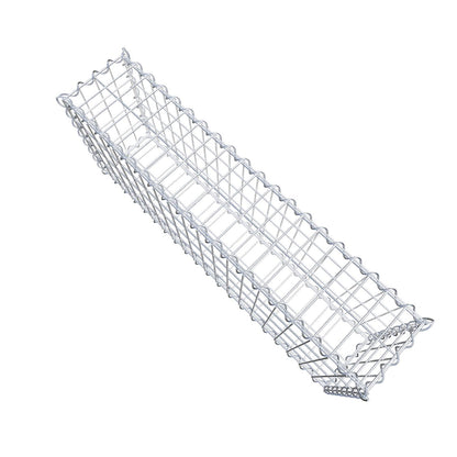 Gabbione 100 cm x 40 cm x 20 cm (L x H x P), maglia 5 cm x 10 cm, spirale