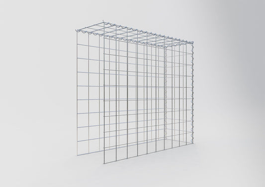 Gabião tipo 4 100 cm x 90 cm x 30 cm (C x A x P), malhagem 10 cm x 10 cm, espiral