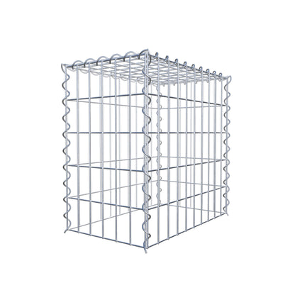 Gabião tipo 3 50 cm x 50 cm x 30 cm (C x A x P), malhagem 5 cm x 10 cm, espiral