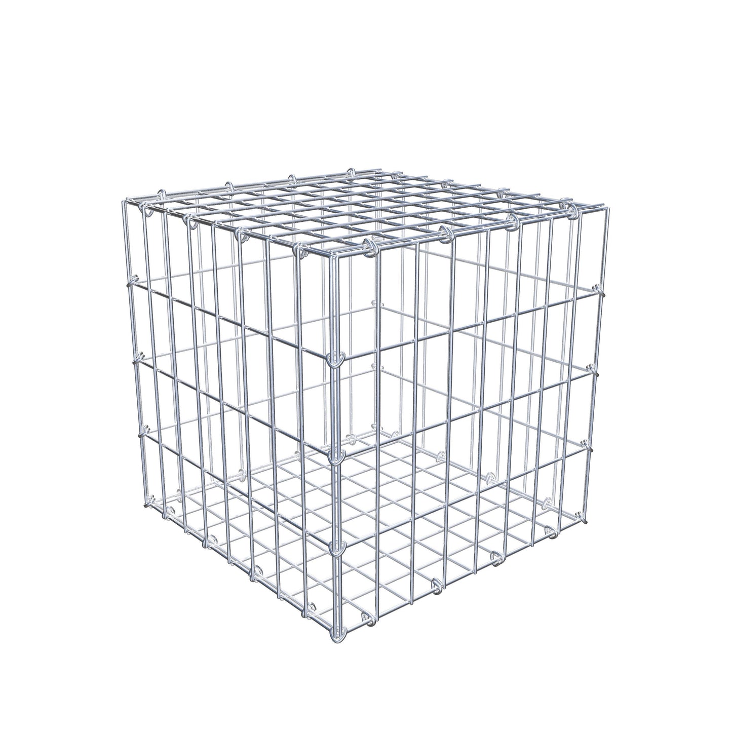 Gabião 40 cm x 40 cm x 40 cm (C x A x P), malhagem 5 cm x 10 cm, anel C