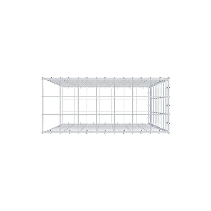 Monteret gabion type 2 100 cm x 70 cm x 30 cm (L x H x D), maskestørrelse 10 cm x 10 cm, C-ring