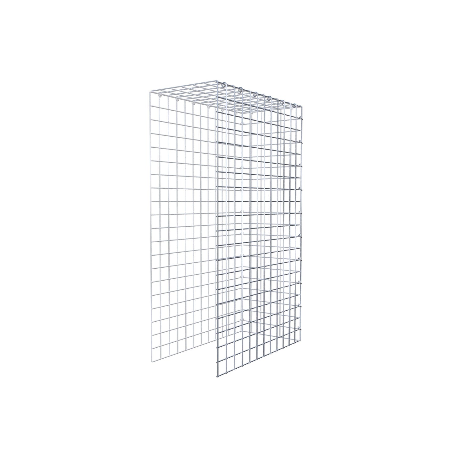 Gabião Tipo 4 100 cm x 60 cm x 30 cm (C x A x P), malhagem 5 cm x 5 cm, anel C