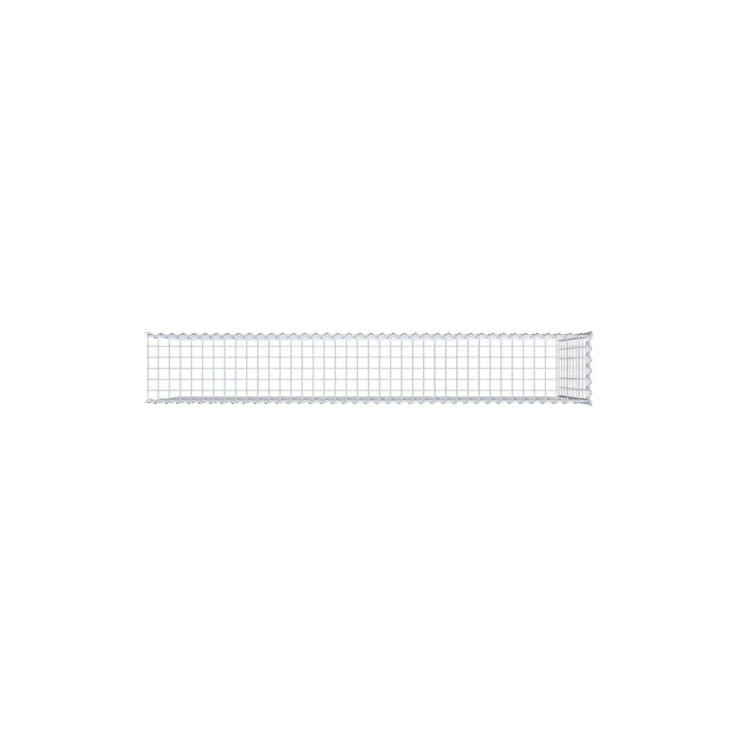 Gabião tipo 4 200 cm x 100 cm x 30 cm (C x A x P), malhagem 5 cm x 10 cm, espiral