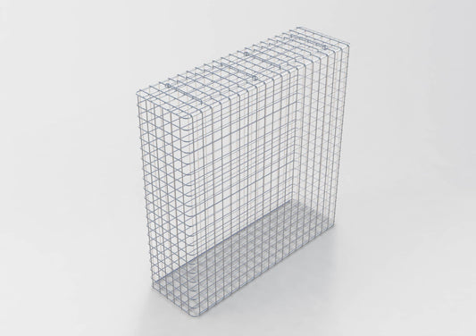 Gavión galvanizado en caliente 102 cm x 102 cm x 32 cm, malla 5 cm x 5 cm, totalmente soldado