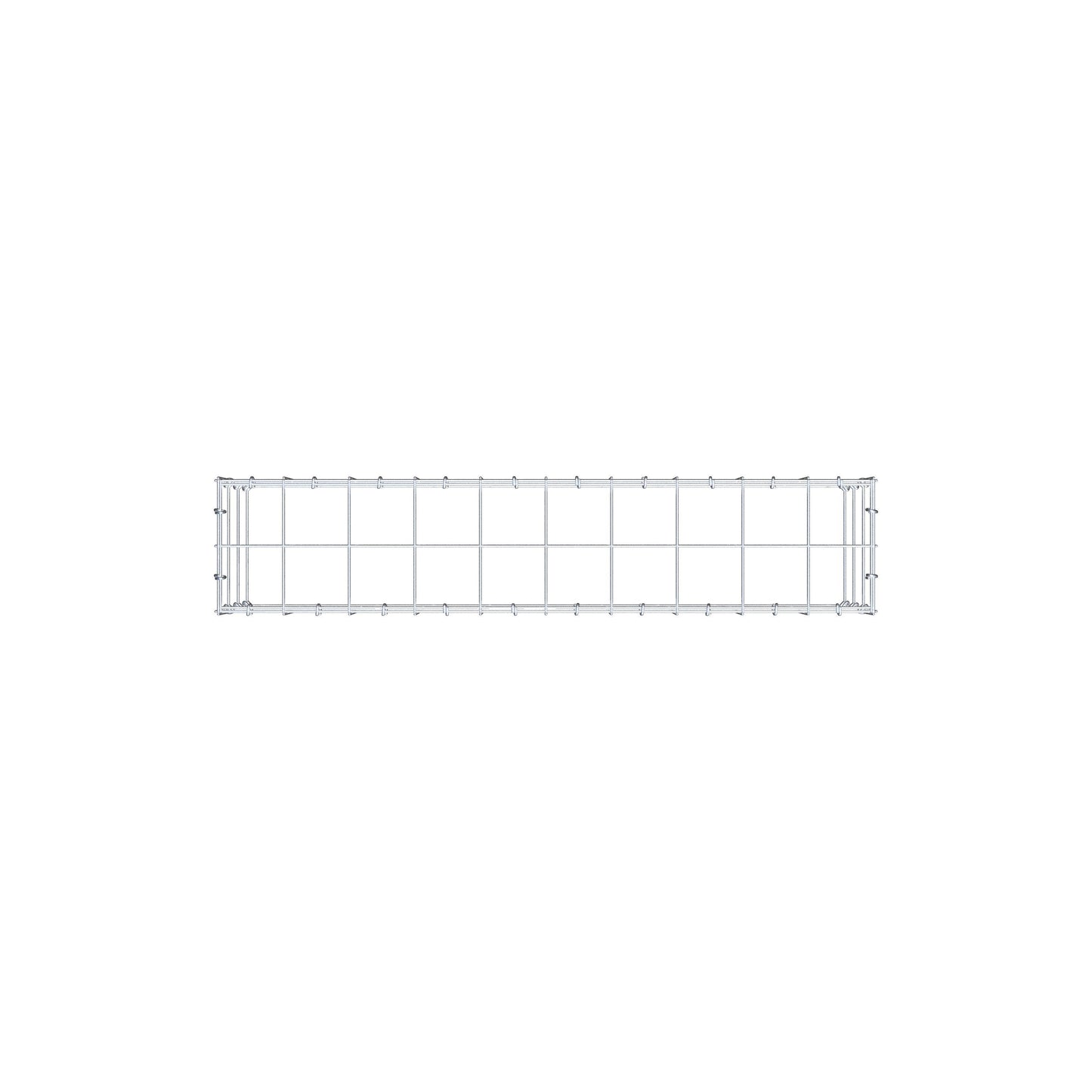 Gabião Tipo 3 100 cm x 30 cm x 20 cm (C x A x P), malhagem 10 cm x 10 cm, anel C