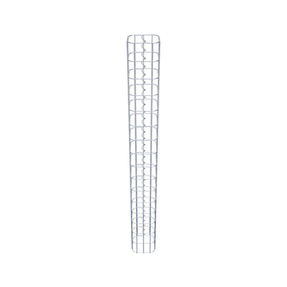 Coluna de gabião quadrada 17 cm x 17 cm, 160 cm de altura, PM 5 cm x 10 cm