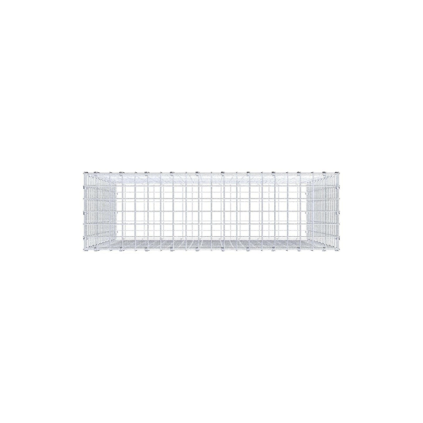 Gabião 100 cm x 100 cm x 30 cm (C x A x P), malhagem 5 x 5 cm, anel espiral