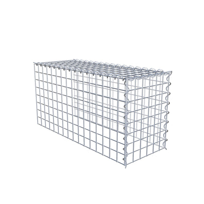 Gabião tipo 4 80 cm x 40 cm x 30 cm (C x A x P), malhagem 5 cm x 5 cm, espiral