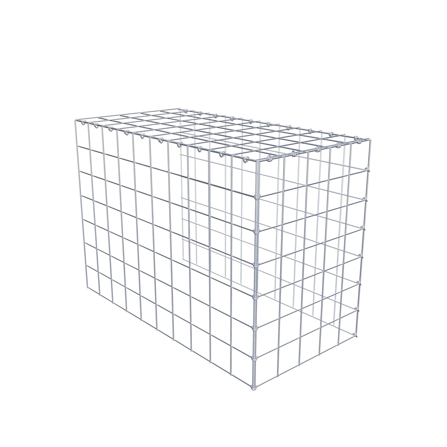 Gabião Tipo 4 100 cm x 70 cm x 50 cm (C x A x P), malhagem 10 cm x 10 cm, anel C