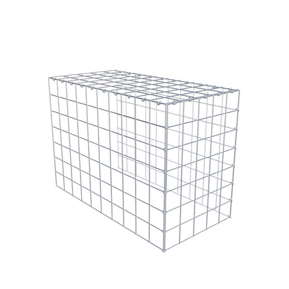 Gabião Tipo 4 100 cm x 70 cm x 50 cm (C x A x P), malhagem 10 cm x 10 cm, anel C