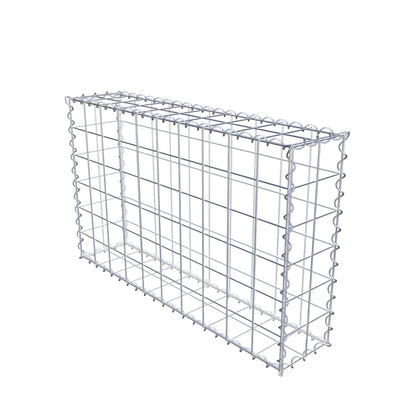 Gabion 100 cm x 60 cm x 20 cm (L x H x D), maskstorlek 10 cm x 10 cm, spiral