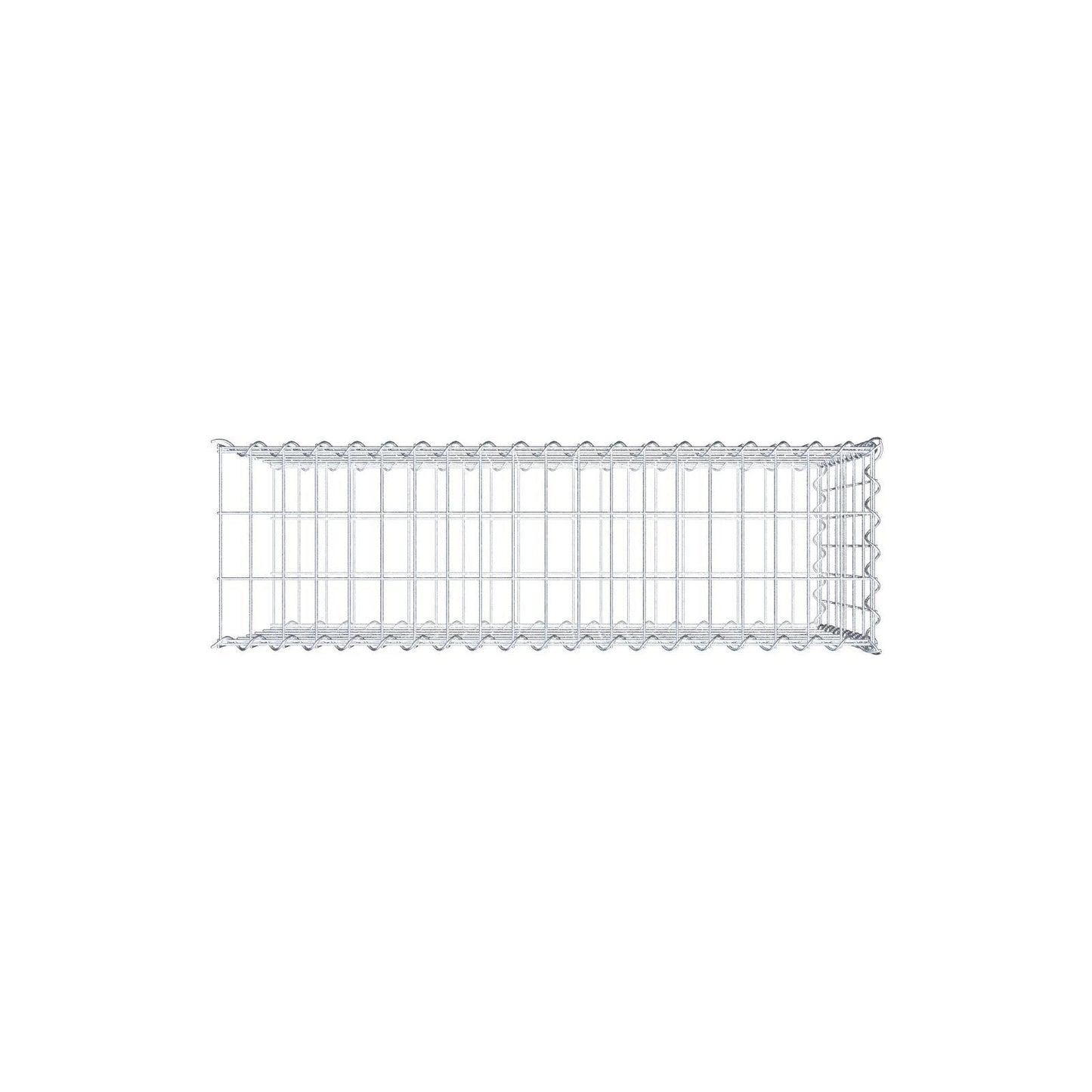Anbaugabione Typ 2 100 cm x 60 cm x 30 cm (L x H x T), Maschenweite 5 cm x 10 cm, Spirale