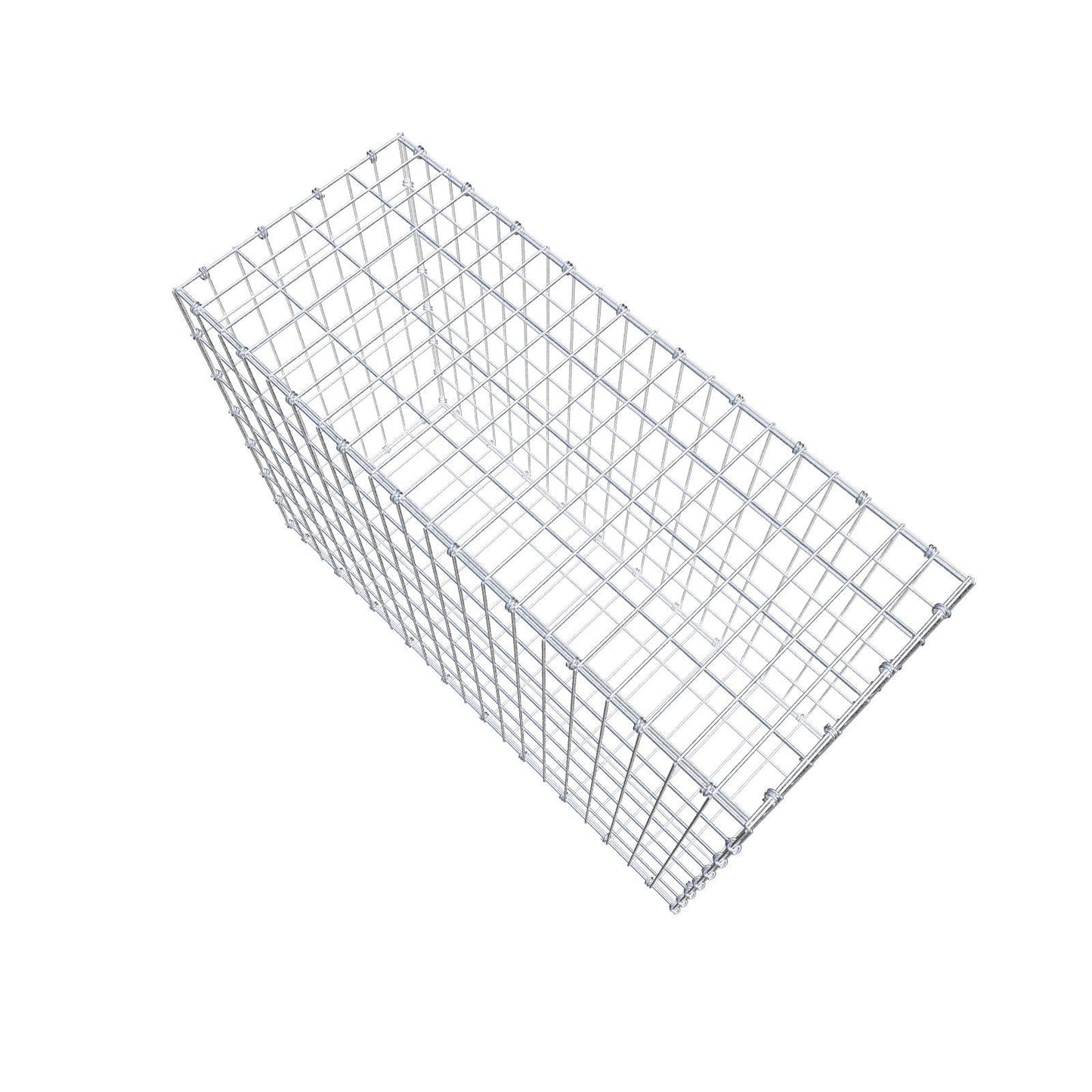 Gabião 100 cm x 70 cm x 40 cm (C x A x P), malhagem 5 x 10 cm, anel espiral