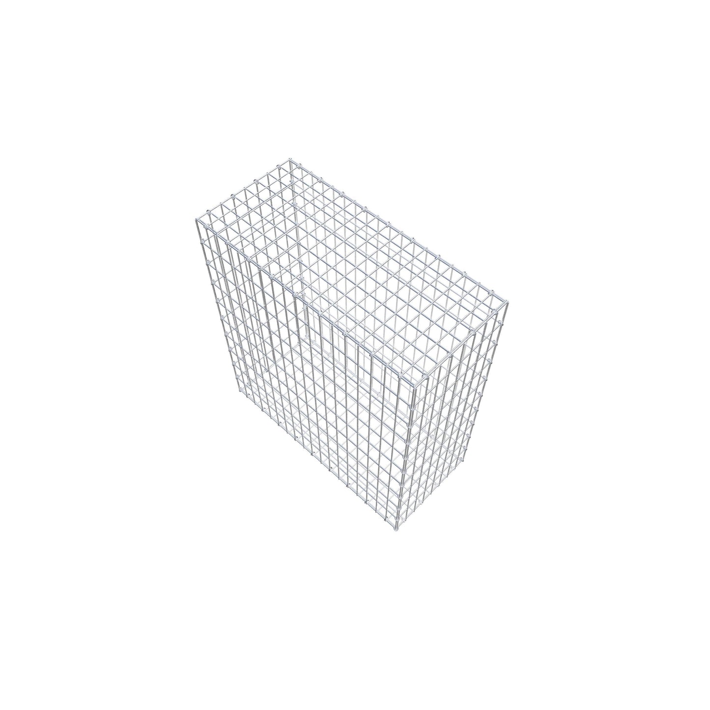 Gabião 100 cm x 90 cm x 40 cm (C x A x P), malhagem 5 cm x 10 cm, anel C