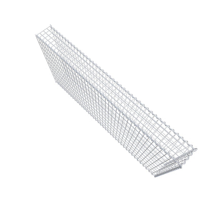 Gabião tipo 2 200 cm x 100 cm x 20 cm (C x A x P), malhagem 5 cm x 10 cm, espiral