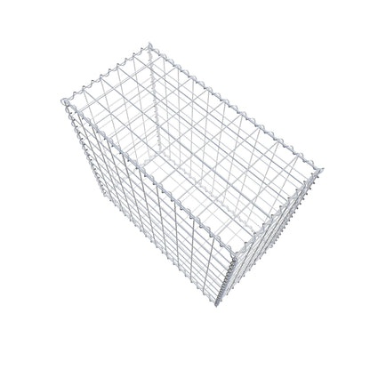 Gabion 100 cm x 90 cm x 50 cm (L x H x D), maskestørrelse 10 cm x 10 cm, spiral