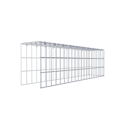 Gavión complementario de tipo 4 100 cm x 30 cm x 20 cm (L x A x P), malla 5 cm x 10 cm, anillo en C