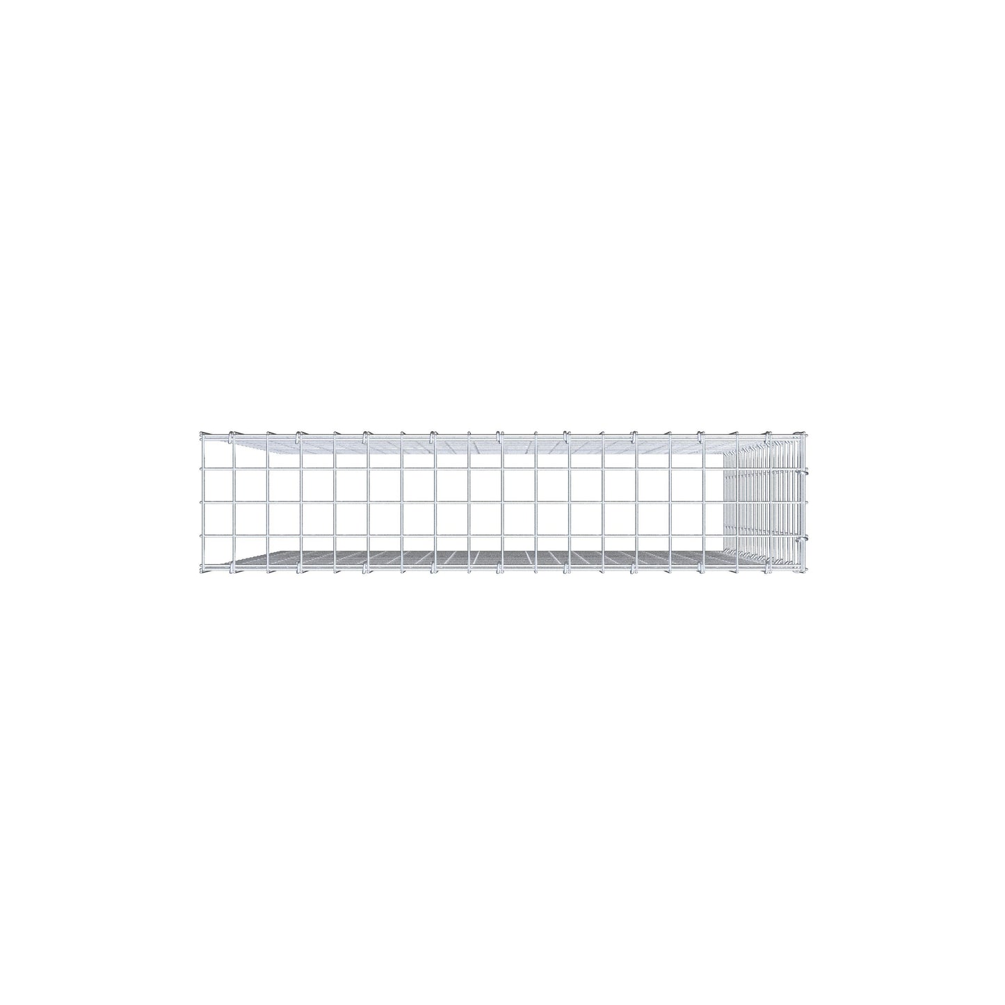 Gabião Tipo 4 100 cm x 90 cm x 20 cm (C x A x P), malhagem 5 cm x 5 cm, anel C
