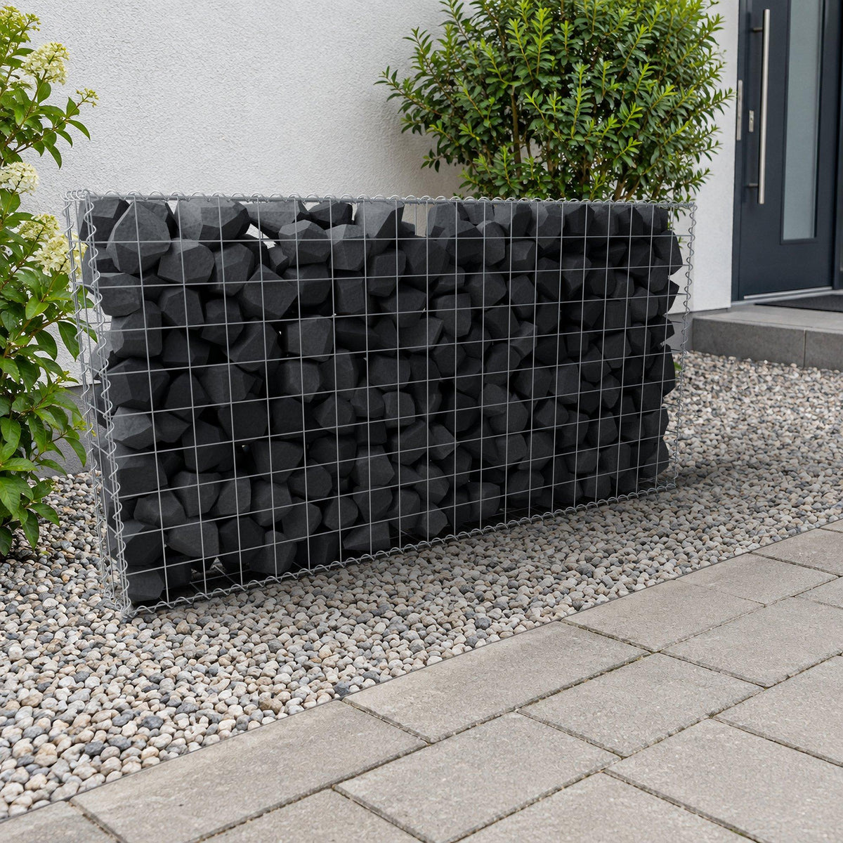 Gabione 200 cm x 100 cm x 20 cm (L x H x T), Maschenweite 10 cm x 10 cm, Spirale