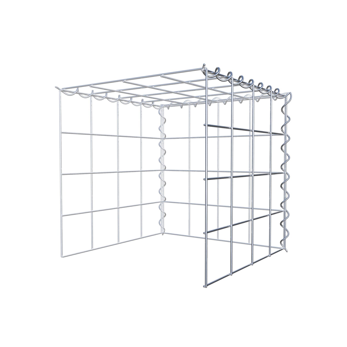 Gavión complementario tipo 4 40 cm x 40 cm x 40 cm (L x A x P), malla 10 cm x 10 cm, espiral