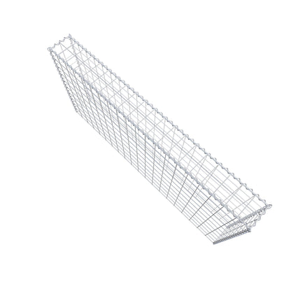 Opvokset gabion type 3 200 cm x 100 cm x 20 cm (L x H x D), maskestørrelse 10 cm x 10 cm, spiral
