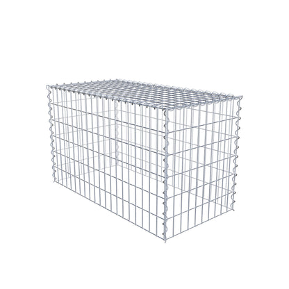Anbaugabione Typ 3 100 cm x 60 cm x 50 cm (L x H x T), Maschenweite 5 cm x 10 cm, Spirale
